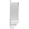 Ekena Millwork Rams Head Architectural Grade PVC Pediment (Urn Ships Unattached in Box), 40"W x 10"H x 2-3/4"P PEDPS040X100RHP00 - alternate 4